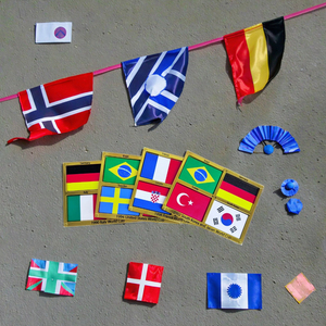 CS Quà Tặng World Cup Trước Cuối Cùng Bốn Cờ Trang Trí Set-Màn Hình Tinh Tế Quá Trình In Ấn Pet Cờ Cho Bóng Đá Đảng - Product Image 3