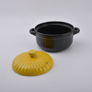 Ceramic Heat Cooking Casserole <strong>Set</strong> with <strong>Yellow</strong> Pots Cover Kitchen Soup Food Warmer <strong>Cookware</strong> <strong>Sets</strong> Home Hot Pot With Lid