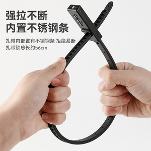 Nouveau cadenas à combinaison pour vélo, cadenas à câble à 3 chiffres, pour la sécurité des vélos en extérieur, matériau en alliage rouge et noir - Product Image 2