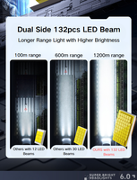 Ampoule de phare LED 150W pour voiture, phares LED super lumineux 15000LM H4, phares avant de voiture, système d'éclairage automobile