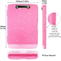 Porte-documents en plastique SUNSHING avec rangement pour examens et documents, fournitures de bureau, boîte de classement A4