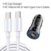 Cargador de Coche Eléctrico al por Mayor con 2 Puertos PD de 60W, Adaptador de Carga Rápida para Teléfono