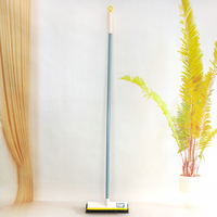 Brosse à récurer les sols manche en métal poils rigides lame en caoutchouc épurateur salle de bain cuisine mur pont lavage pousser brosse de nettoyage
