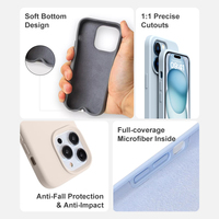Coque de téléphone originale en silicone liquide 1to1 pour appareils Apple Housse de charge sans fil pour iPhone 15 14 Pro Max 13 12