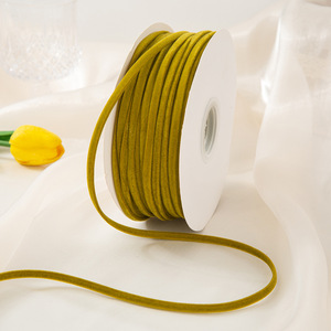 Nastro in Velluto Floccato Bifacciale 5mm-10mm con Motivo a Margherita Resistente <span class=keywords><strong>all</strong></span>'Acqua per Fiocchi Fai-da-Te e Accessori per Capelli - Product Image 2