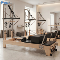 Reformer de Pilates Commercial en Bois avec Logo Personnalisé et Demi-Tourneuse Cadillac – Appareil de Yoga et Fitness