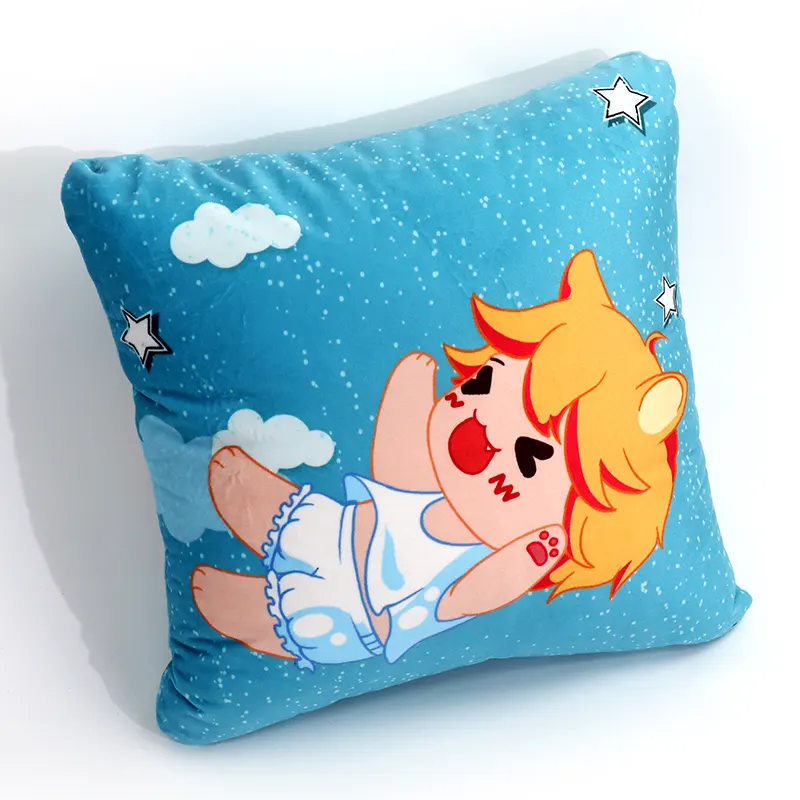 Vograce – oreiller Double face imprimé, housse de coussin personnalisée avec Logo, dessin animé avec Image