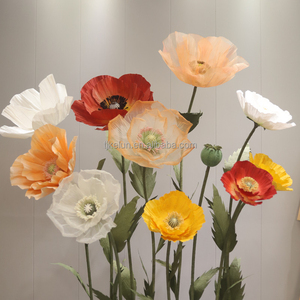 GJ-GF02 Wholesale Artificial Giant Flowers Paper Giant Organza Flowers <b>Purple</b> Flower <b>Decoration</b> for <b>Decoration</b> for Wedding Event - Product Image 1