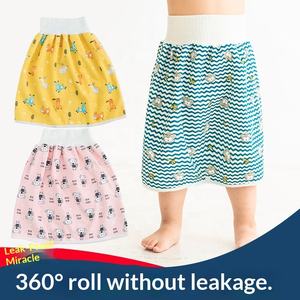 Culottes d'apprentissage de la propreté pour bébé, imperméables et réutilisables, <span class=keywords><strong>couches</strong></span>-culottes d'apprentissage de la propreté pour tout-petits, jupe-couche en coton anti-fuite, fabricant OEM - Product Image 2