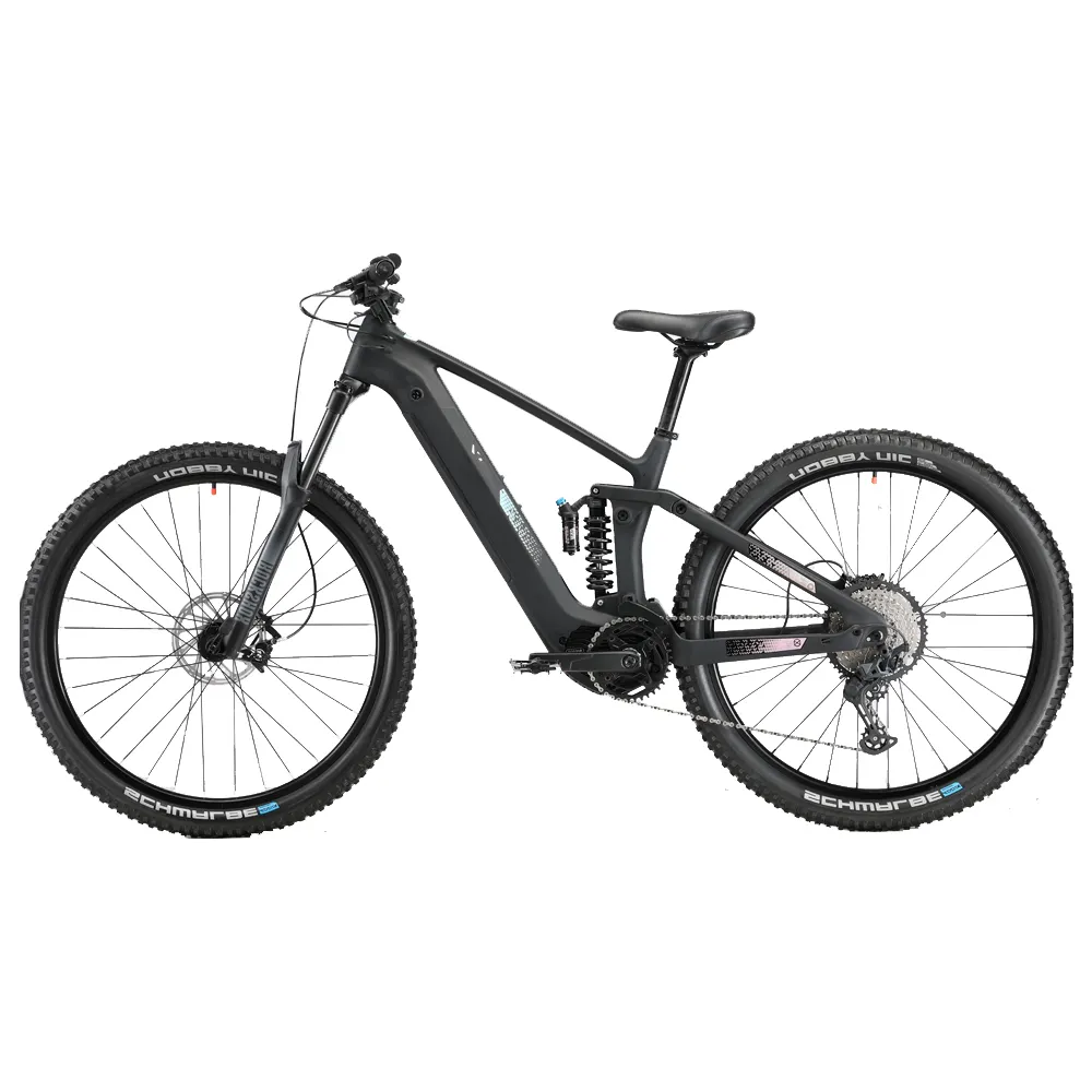 Fat tire bici elettrica 48V 500W mid motor 17.5Ah batteria snow beach mountain ebike in fibra di carbonio