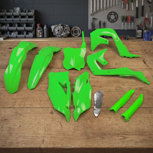 Kit carenatura per moto in plastica piena verde fluorescente 450 Kawasaki KXF a 2019 2023 - Product Image 2