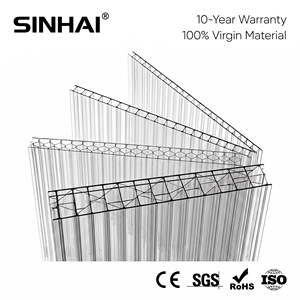 <span class=keywords><strong>Plaque</strong></span> en <span class=keywords><strong>polycarbonate</strong></span> alvéolaire / <span class=keywords><strong>plaque</strong></span> <span class=keywords><strong>de</strong></span> toiture transparente en PC, en plastique rigide et économique - Product Image 1
