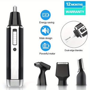 SN4-1011 <span class=keywords><strong>Rasoir</strong></span> Électrique Portable 4-en-1 USB Rechargeable pour Hommes avec Batterie au Lithium, Tondeuse Sourcils, <span class=keywords><strong>Nez</strong></span> et Oreilles, pour Voiture, Camping-Car et Maison - Product Image 4