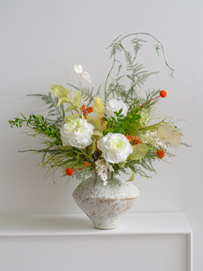 Arrangement de <span class=keywords><strong>roses</strong></span> éternelles de luxe pour décoration d'hôtel, <span class=keywords><strong>location</strong></span> de <span class=keywords><strong>vacances</strong></span>, Airbnb, design floral commercial, centre de table, Noël, longue durée - Product Image 6