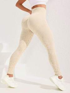 Leggings deportivos de cintura alta para <span class=keywords><strong>mujer</strong></span>, pantalones de Yoga de <span class=keywords><strong>leopardo</strong></span> sin costuras, <span class=keywords><strong>mallas</strong></span> deportivas sexis para entrenamiento de levantamiento de cadera para <span class=keywords><strong>mujer</strong></span> - Product Image 6