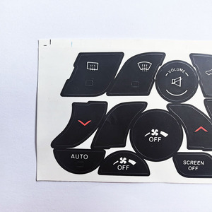 Pegatina de Reparación para Botón de Aire Acondicionado de Chrysler 200, Adhesivo de PVC Negro para Interiores, 2014 2015 2016 2017 - Product Image 1