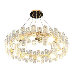 Decoración del hogar Led decoración del hogar marroquí techo redondo cristal círculo lámpara de araña - Product Image 5