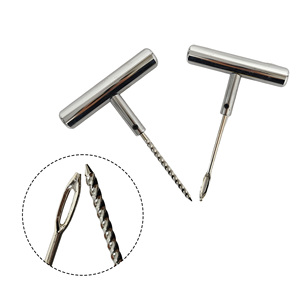 Herramienta de Reparación de Neumáticos de Emergencia para Automóvil, Juego de 6 Brocas de Acero Inoxidable para Reparación de Neumáticos de Motocicleta y Bicicleta - Product Image 6