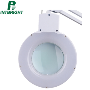 Hot nhà sản xuất LED Beauty Magnifier đèn lông mi mở rộng Swing ARM bàn Magnifying đèn với đứng hoặc kẹp - Product Image 5