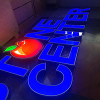 Enseigne LED extérieure personnalisée pour magasin, logo d'entreprise, panneau lumineux, enseigne en lettres LED sans cadre en aluminium, enseigne extérieure pour boutique