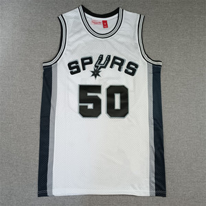Maillot de basket-ball Spurs 21 50, uniforme rétro brodé pour adolescents et filles, gilets de sport - Product Image 4