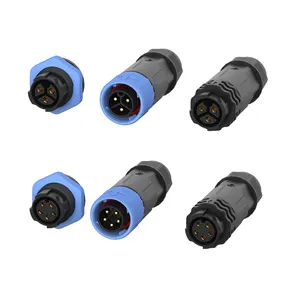 M16 M20 push lock wire plug IP68 connettori per montaggio a pannello di saldatura impermeabili