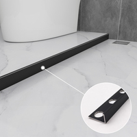 Profilé de finition en aluminium moderne de qualité supérieure, en forme de L, surface polie brillante, durable, imperméable, bande décorative pour appartement