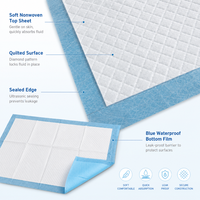Tapis d'entraînement pour chiens en gros avec noyau absorbant SAP, tapis jetables pour chiots anti-fuites avec film bleu au dos, fourniture directe usine