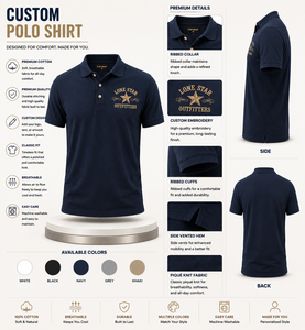 Chemises polo western personnalisées avec logo brodé, pour équipes de cowboy, ranch, golf, hommes et femmes, OEM, marque privée - Product Image 3