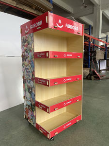 Gỗ tùy chỉnh hiển thị đứng ván ép <span class=keywords><strong>Pop</strong></span> với vật nuôi cung cấp hiển thị Thức ăn cho mèo và thức ăn cho chó giá ván ép hiển thị kệ - Product Image 4