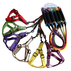 Fournitures pour animaux de compagnie laisse de chien en nylon laisse de chaton colliers pour animaux de compagnie imprimé harnais de poitrine collier de laisse de chien personnalisé - Product Image 5