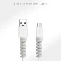Protector de Cable de Datos, Funda Espiral para Cable de Carga, Enrollador de Cable, Anillo Protector Anti-rotura Universal