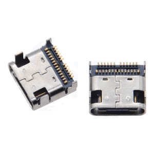 Conector Hembra Tipo-C de 24 Pines, Montaje SMT y DIP de Doble Fila con 4 Pines de Fijación, Contactos de Resorte y Postes de Posicionamiento para Placa PCB - Product Image 3