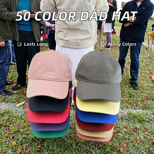 Casquette de baseball unie à 6 panneaux, profil bas, sportive, en coton lavé 100%, douce, 50 couleurs, vente en gros, BLACK SMITH BROTHERS - Product Image 2