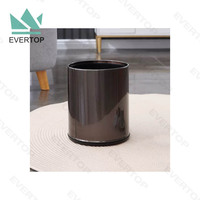 RD-01 10L à toit ouvert moderne en acier inoxydable poubelle maison chambre poubelle maison chambre poubelles pour chambre d'hôtel poubelles