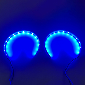 Kit de mise à niveau des phares avec lentilles de projecteur DRL de type 360, yeux de démon, yeux de démon, feux de jour WRGB - Product Image 5