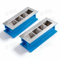 Moldes para Cubos de Hormigón de Acero BTUTEST, 4 Cavidades, Alta Precisión, Protección IP65
