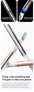 แปรงสีฟันไฟฟ้า LULA X1 Pro Slim IPX7 กันน้ำ แปรงสีฟันไฟฟ้าแบบนุ่ม พกพาสะดวก ใช้พลังงานจาก USB แปรงสีฟันโลหะ สำหรับใช้ในบ้านและโรงแรม - Product Image 5