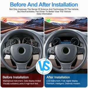 Navihua <b>for</b> BMW 5 Series <b>Digital</b> <b>Speedometer</b> Cluster 12.3" LCD Linux System CarPlay Auto 2010-2017 F10 F11 F18 - Product Image 4