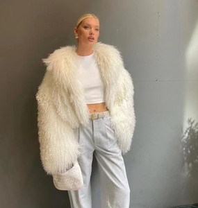 Новинка: винтажная куртка из натурального меха ламбы (Монголия) - Product Image 1