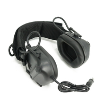 Housse de casque tactique modulaire Bandeau molle pour écouteurs Étui de protection pour microphone Cache-oreilles de chasse Sangle de support pour casque