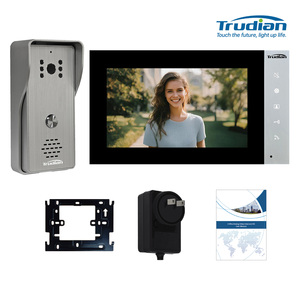 Trudian <strong>7</strong> Inch Touch Monitor Smart Villa 4 <strong>Wired</strong> Door Bell Camera Doorphone <strong>Video</strong> <strong>Intercoms</strong> with Outdoor <strong>Video</strong> Calling for Home - Product Image 3