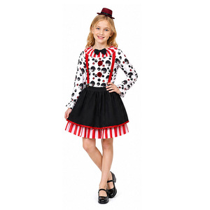 Conjunto de disfraz de payaso de circo para niños, estampado en rojo, negro y blanco, traje de fiesta de Halloween para niños - Product Image 5