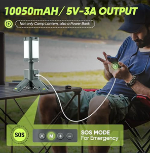 Led Portable Work Light <b>Usb</b> Charging Camping <b>Lamp</b> Fold Rechargeable Fishing Emergency Stand Flood Light - Product Image 3