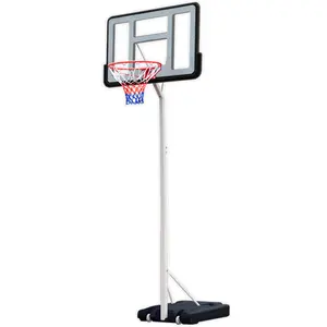 Anel de basquete portátil móvel, atacado, preço de fábrica, interior, argola portátil, suporte para cartão, basquete