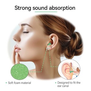 60 زوجًا للنوم المتاح 38dB CE تقليل الضوضاء سدادات الأذن حماية السمع سدادات الأذن رغوة للنوم - Product Image 6