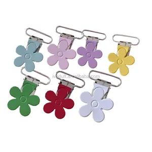 Wholesale Metal Flower Shape Clips Garment Suspender Clip