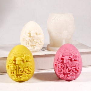 TangChu Easter Bunny Alphabet Silicone Mold <b>Set</b> for Making <b>Soap</b> Dishes, Jewelry Trays, Candles and Home Organizers - Product Image 3