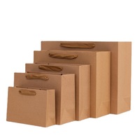 Sacs shopping en papier kraft avec logo personnalisé, vente en gros directe d'usine, sacs en papier écologiques et durables