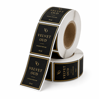 Étiquettes de bouteilles de parfum en papier mat gaufré avec feuille métallique adhésive pour boîtes de parfum et emballages de coffrets cadeaux – Fabricant sur mesure